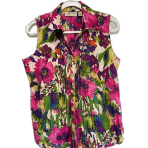 Lemongrass women’s shirt. Size M  watercolor floral design